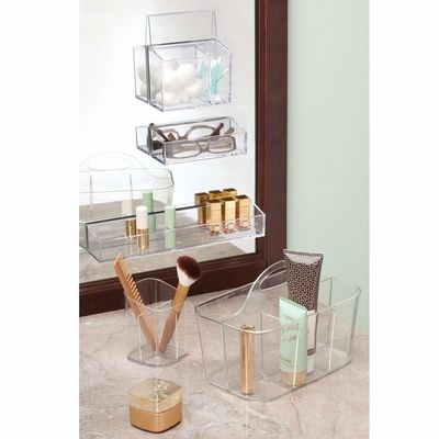 Stackable PMMA Acrylic Display Box Makeup Brush Holder Cup Bathroom Accessories