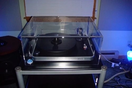 Plastic Acrylic Turntable Dust Cover , Transparent Acrylic Record Player Cover