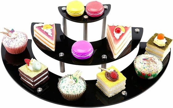 4mm Thick Panel Retail Plastic Cupcake Display Convenient To Store