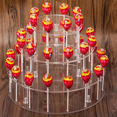 OEM ODM Acrylic Candy Display Lollipop Display Stand For Children Party