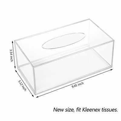 Multifunction Perspex Acrylic Display Box Rectangular Plastic Tissue Dispenser