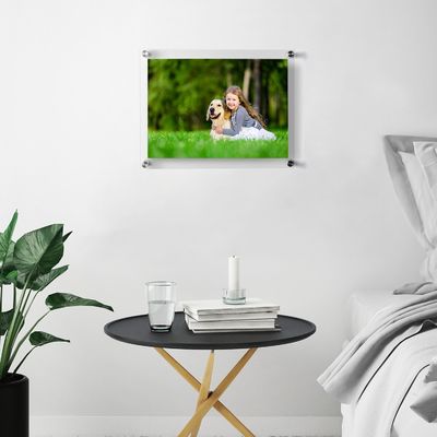Floating Magnetic Acrylic Photo Display Frames Detachable Minimalist Design