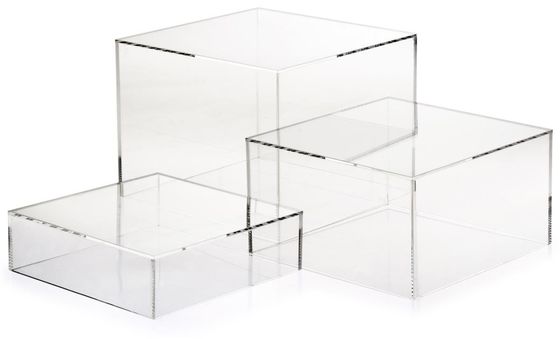 5x5 4x4 3x3 Acrylic Display Box 3 Pieces Collection Museum Box