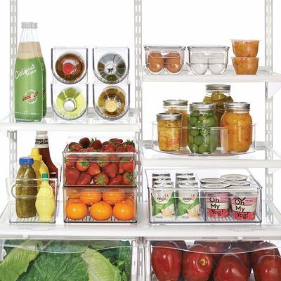 Heavy Duty PMMA Acrylic Bottle Rack Food Safe For Kitchen Refrigerators