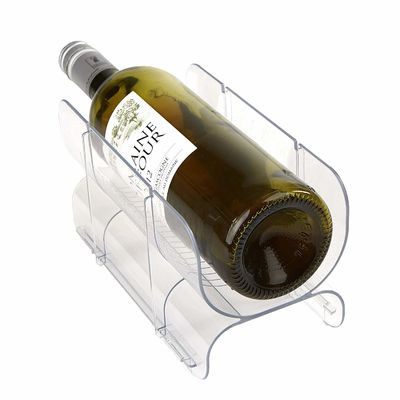 Modular Acrylic Plastic Wine Bottle Holder Refrigerator Storage System