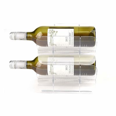 Modular Acrylic Plastic Wine Bottle Holder Refrigerator Storage System