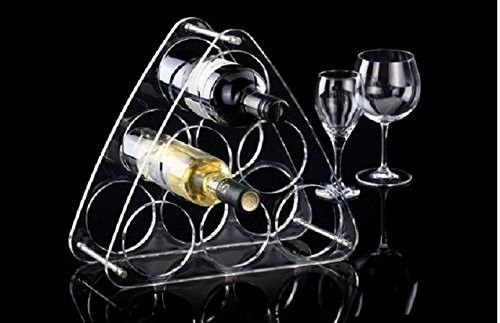 Plexiglass Lucite Acrylic Bottle Rack , Plastic Wine Bottle Holder For Fridge