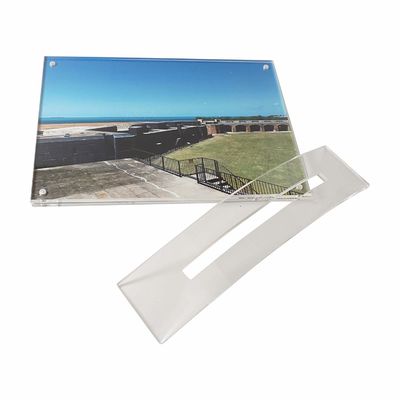 Lightweight Acrylic Photo Display Detachable Acrylic Self Standing Frame