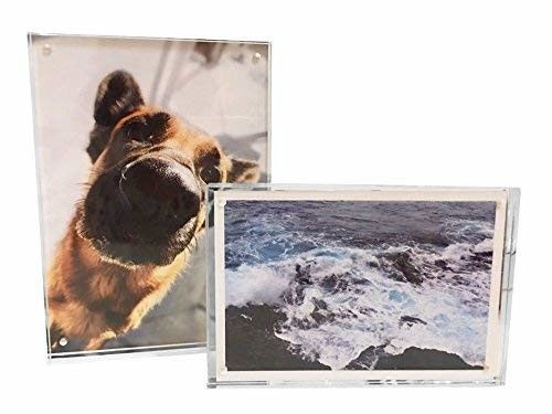 Tabletop Acrylic Photo Display , Double Sided Plastic Picture Frames 5x7