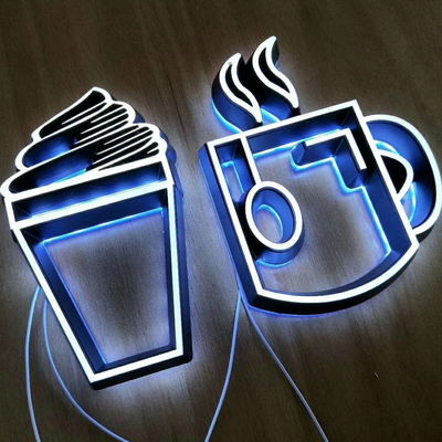Embossing custom acrylic lED signs Restaurant Light Up Letters