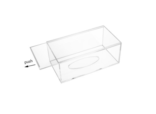 Rectangular Clear Acrylic Tissue Box Holder For Hotel