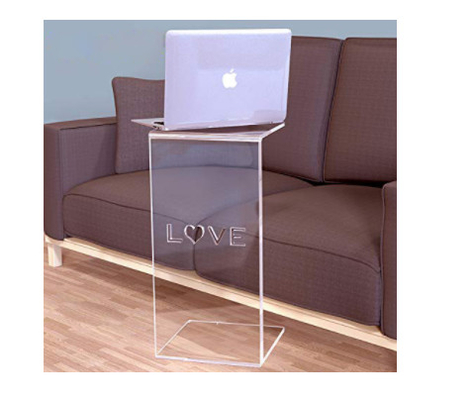 C Shaped Clear Acrylic Side Table OEM ODM OBM support