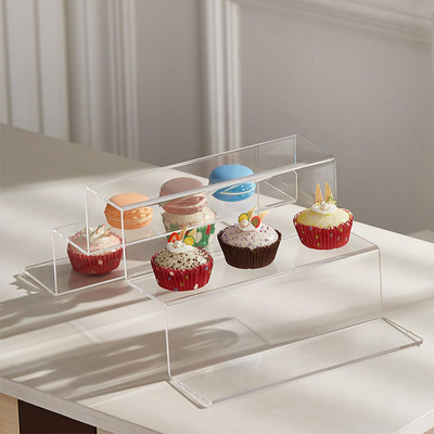 RoHS Certificated 3 Tiers Acrylic Dessert Display