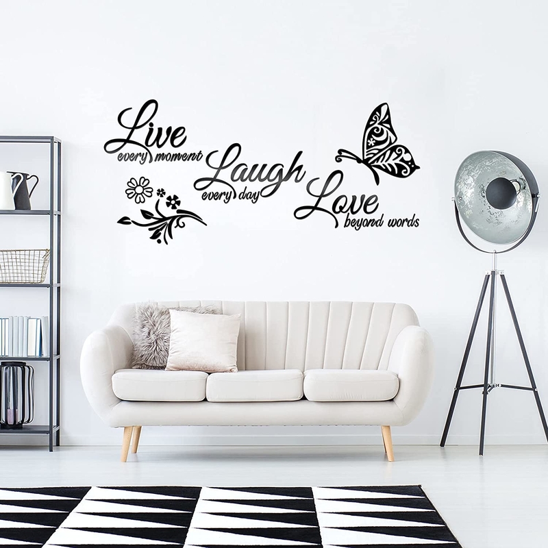 65.00x28.70cm Acrylic Mirror Wall With Text / Decal Art Family Stickers
