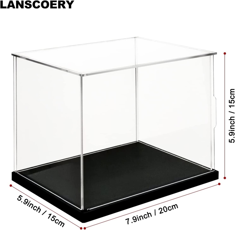 Collectibles Clear Acrylic Display Case With Light And Ribbon