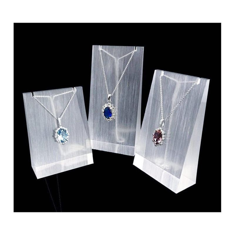 Shatter Resistant Acrylic Necklace Display Stands