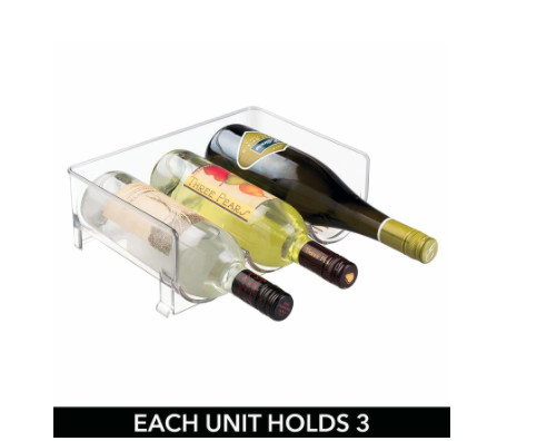 OEM Stackable Acrylic Wine Bottle Holder For Kitchen Countertops