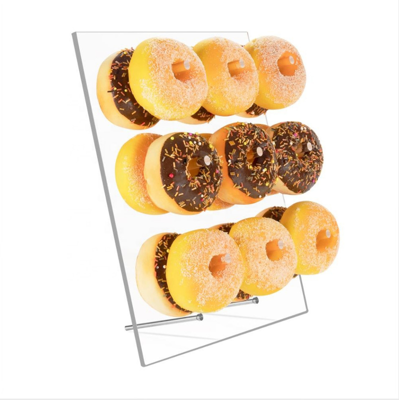 OEM ODM 3mm 4mm 5mm 8mm Acrylic Donut Wall Stand